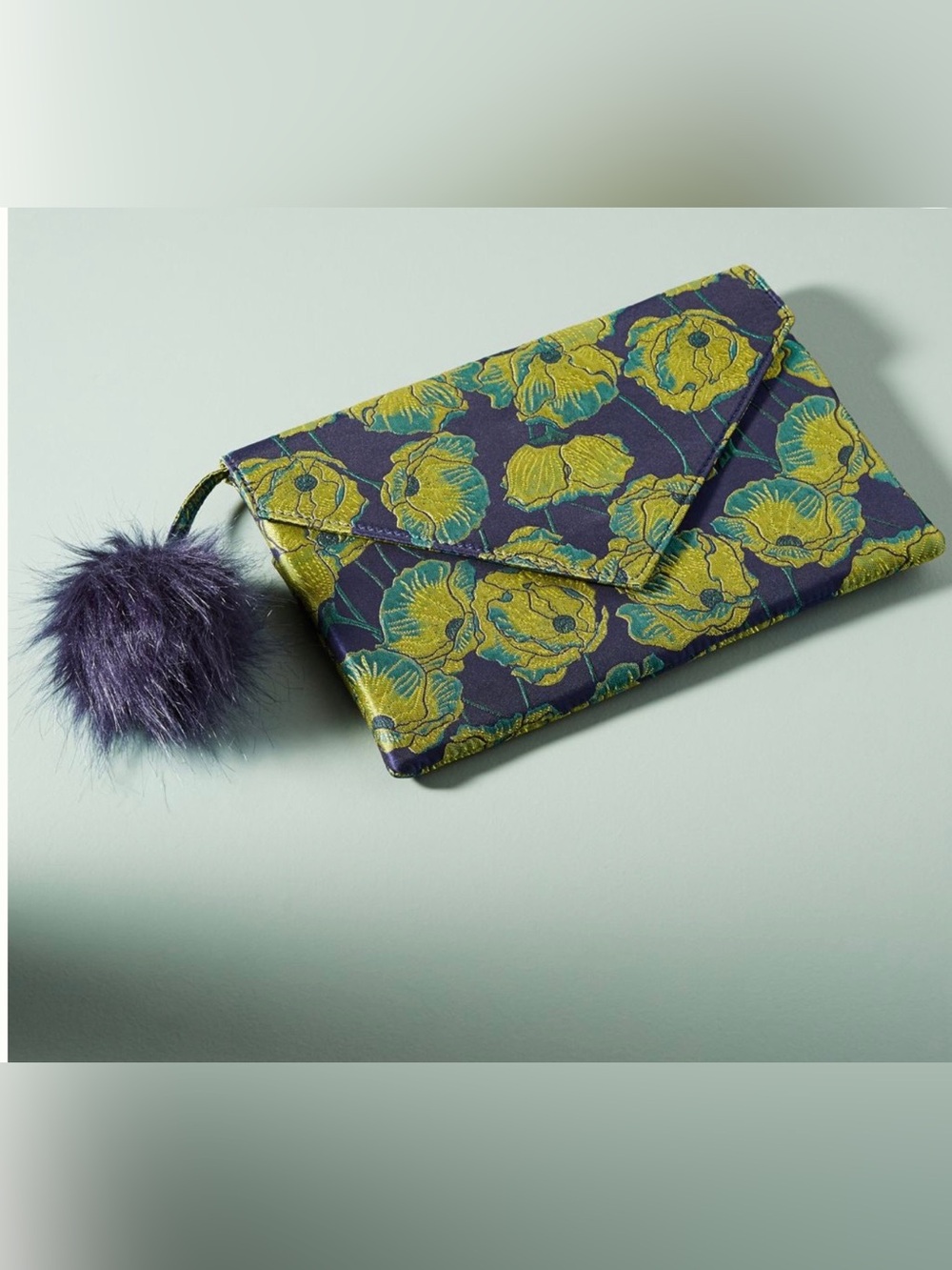 NWT Anthropologie Femme Brocade Envelope Clutch